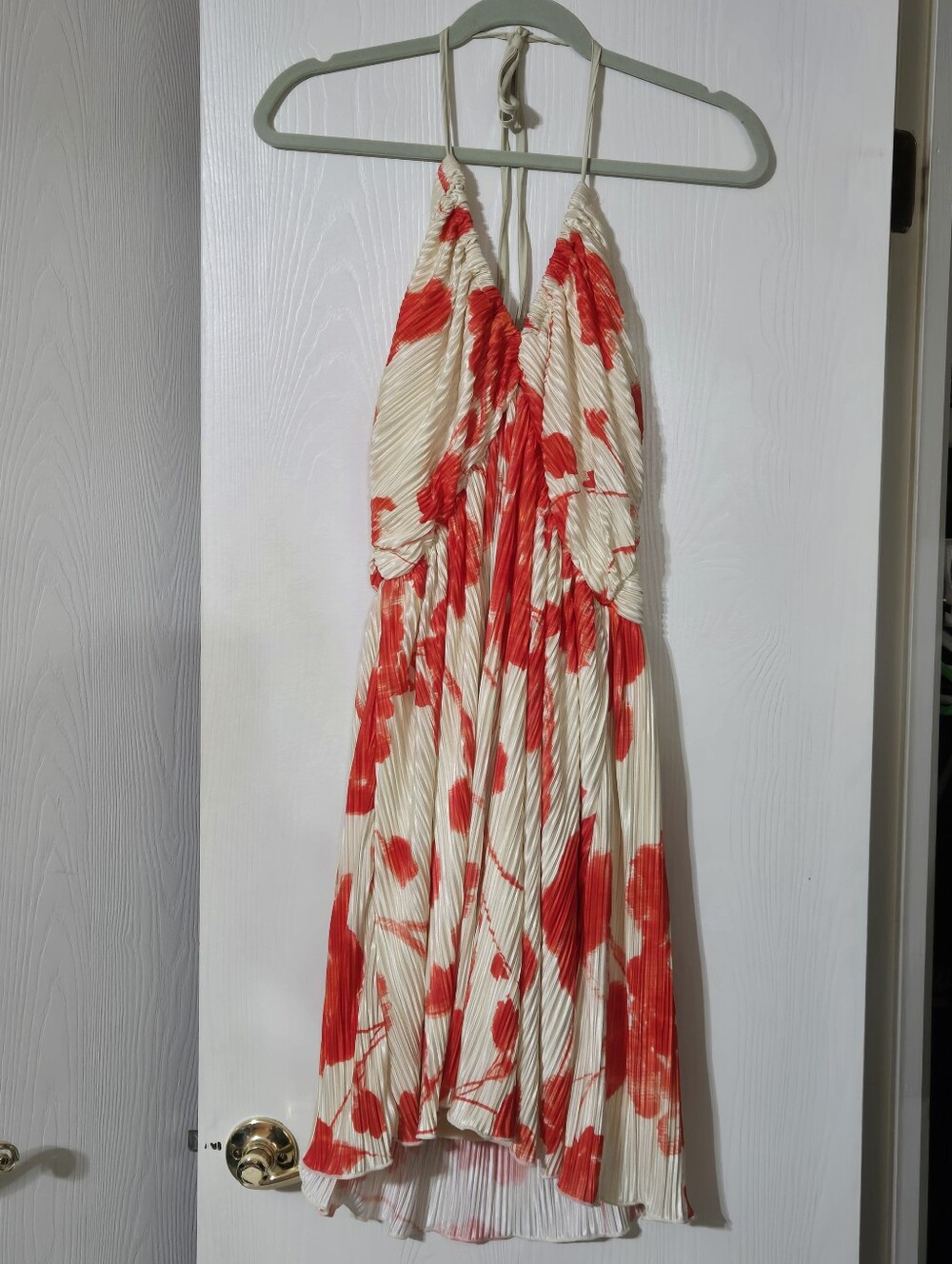 Shein Curve Floral Halter Mini Dress